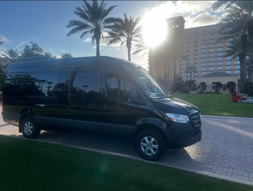 Spacious luxury shuttle vehicle for groups